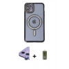 MARSİLYAN™- iPhone 11 Kılıf Zirve Doku Prime - Siyah Joko Magic 5D Hayalet Cam + Raze Metal Kamera Lens - MR