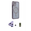 MARSİLYAN™- iPhone 11 Kılıf Zirve Doku Prime - Siyah Joko Magic 5D Hayalet Cam + Raze Metal Kamera Lens - MR