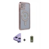 MARSİLYAN™- iPhone 11 Kılıf Zirve Doku Prime - Siyah Joko Magic 5D Hayalet Cam + Raze Metal Kamera Lens - MR