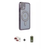 MARSİLYAN™- iPhone 11 Kılıf Zirve Doku Prime - Siyah Joko Magic 5D Hayalet Cam + Pers Alüminyum Kamera Lens - KI
