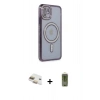 MARSİLYAN™- iPhone 11 Kılıf Zirve Doku Prime - Siyah Joko Magic 5D Hayalet Cam + Pers Alüminyum Kamera Lens - GD