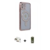 MARSİLYAN™- iPhone 11 Kılıf Zirve Doku Prime - Siyah Joko Magic 5D Hayalet Cam + Pers Alüminyum Kamera Lens - GD