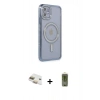 MARSİLYAN™- iPhone 11 Kılıf Zirve Doku Prime - Siyah Joko Magic 5D Hayalet Cam + Pers Alüminyum Kamera Lens - GD