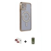 MARSİLYAN™- iPhone 11 Kılıf Zirve Doku Prime - Siyah Joko Magic 5D Hayalet Cam + Pers Alüminyum Kamera Lens - KI