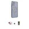 MARSİLYAN™- iPhone 11 Kılıf Zirve Doku Prime - Siyah Joko Magic 5D Hayalet Cam + Pers Alüminyum Kamera Lens - KI