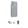 MARSİLYAN™- iPhone 11 Kılıf Zirve Doku Prime - Siyah Joko Magic 5D Hayalet Cam + Pers Alüminyum Kamera Lens - KI