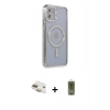 MARSİLYAN™- iPhone 11 Kılıf Zirve Doku Prime - Siyah Joko Magic 5D Hayalet Cam + Pers Alüminyum Kamera Lens - GD