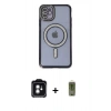 MARSİLYAN™- iPhone 11 Kılıf Zirve Doku Prime - Siyah Joko Magic 5D Hayalet Cam + PVD Metal Kamera Lens - YL