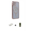 MARSİLYAN™- iPhone 11 Kılıf Zirve Doku Prime - Siyah Joko Magic 5D Hayalet Cam + Renkli Kamera Lens Koruma Cam - YL
