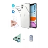 MARSİLYAN™- iPhone 11 Kılıf Zirve Doku - Siyah Joko Magic 5D Cam + Raze Metal Kamera Lens - MI