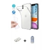 MARSİLYAN™- iPhone 11 Kılıf Zirve Doku - Siyah Joko Magic 5D Cam + Renkli Kamera Lens Koruma Cam - YL