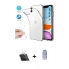 MARSİLYAN™- iPhone 11 Kılıf Zirve Doku - Siyah Joko Magic 5D Cam + Şeffaf Kamera Lens Koruma Cam