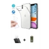 MARSİLYAN™- iPhone 11 Kılıf Zirve Doku - Siyah Joko Magic 5D Hayalet Cam + Kamera Lens Koruma Cam - SF