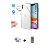 MARSİLYAN™- iPhone 11 Kılıf Zirve Doku - Siyah Joko Magic 5D Hayalet Cam + Pers Alüminyum Kamera Lens - GI