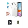 MARSİLYAN™- iPhone 11 Kılıf Zirve Doku - Siyah Joko Magic 5D Hayalet Cam + PVD Metal Kamera Lens - SH