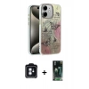 MARSİLYAN™- iPhone 11 Kılıf Zirve Modern Prime - Şeffaf 360 Full Body Arka Koruyucu + PVD Metal Kamera Lens - MI