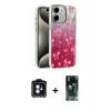 MARSİLYAN™- iPhone 11 Kılıf Zirve Modern Prime - Şeffaf 360 Full Body Arka Koruyucu + PVD Metal Kamera Lens - MI