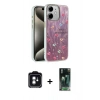 MARSİLYAN™- iPhone 11 Kılıf Zirve Modern Prime - Şeffaf 360 Full Body Arka Koruyucu + PVD Metal Kamera Lens - YL