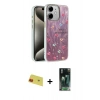 MARSİLYAN™- iPhone 11 Kılıf Zirve Modern Prime - Şeffaf 360 Full Body Arka Koruyucu + Rainbow Kamera Lens Koruma Cam - KI