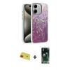 MARSİLYAN™- iPhone 11 Kılıf Zirve Modern Prime - Şeffaf 360 Full Body Arka Koruyucu + Rainbow Kamera Lens Koruma Cam - KI