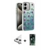 MARSİLYAN™- iPhone 11 Kılıf Zirve Modern Prime - Şeffaf 360 Full Body Arka Koruyucu + Raze Metal Kamera Lens - GS