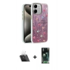 MARSİLYAN™- iPhone 11 Kılıf Zirve Modern Prime - Şeffaf 360 Full Body Arka Koruyucu + Kamera Lens Koruma Cam - SF