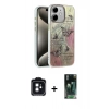 MARSİLYAN™- iPhone 11 Kılıf Zirve Modern Prime - Şeffaf 360 Full Body Arka Koruyucu + PVD Metal Kamera Lens - SH