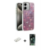 MARSİLYAN™- iPhone 11 Kılıf Zirve Modern Prime - Şeffaf 360 Full Body Arka Koruyucu + Renkli Kamera Lens Koruma Cam - TU
