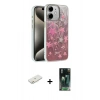 MARSİLYAN™- iPhone 11 Kılıf Zirve Modern Prime - Şeffaf 360 Full Body Arka Koruyucu + Renkli Kamera Lens Koruma Cam - TU