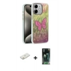 MARSİLYAN™- iPhone 11 Kılıf Zirve Modern Prime - Şeffaf 360 Full Body Arka Koruyucu + Renkli Kamera Lens Koruma Cam - TU