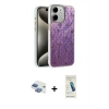 MARSİLYAN™- iPhone 11 Kılıf Zirve Modern Prime - Şeffaf Pasifik Cam Ekran Koruyucu + Pers Alüminyum Kamera Lens - GI