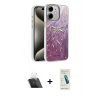 MARSİLYAN™- iPhone 11 Kılıf Zirve Modern Prime - Şeffaf Pasifik Cam Ekran Koruyucu + Kamera Lens Koruma Cam - SF
