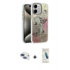 MARSİLYAN™- iPhone 11 Kılıf Zirve Modern Prime - Şeffaf Pasifik Cam Ekran Koruyucu + Lacivert Pers Alüminyum Kamera Lens