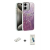 MARSİLYAN™- iPhone 11 Kılıf Zirve Modern Prime - Şeffaf Pasifik Cam Ekran Koruyucu + Renkli Kamera Lens Koruma Cam - TU