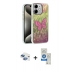 MARSİLYAN™- iPhone 11 Kılıf Zirve Modern Prime - Şeffaf Royal Nano Ekran Koruyucu + Pers Alüminyum Kamera Lens - GI