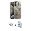 MARSİLYAN™- iPhone 11 Kılıf Zirve Modern Prime - Şeffaf Royal Nano Ekran Koruyucu + Pers Alüminyum Kamera Lens - GD
