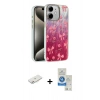 MARSİLYAN™- iPhone 11 Kılıf Zirve Modern Prime - Şeffaf Royal Nano Ekran Koruyucu + Renkli Kamera Lens Koruma Cam - PE