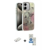 MARSİLYAN™- iPhone 11 Kılıf Zirve Modern Prime - Şeffaf Royal Nano Ekran Koruyucu + Renkli Kamera Lens Koruma Cam - PE