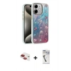 MARSİLYAN™- iPhone 11 Kılıf Zirve Modern Prime - Şeffaf Uv Polymer Nano Ekran Koruyucu + Pers Alüminyum Kamera Lens - KI