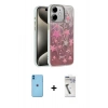 MARSİLYAN™- iPhone 11 Kılıf Zirve Modern Prime - Şeffaf Uv Polymer Nano Ekran Koruyucu + Neon Fosforlu Kamera Lens - MI