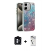 MARSİLYAN™- iPhone 11 Kılıf Zirve Modern Prime - Şeffaf Uv Polymer Nano Ekran Koruyucu + PVD Metal Kamera Lens - MI