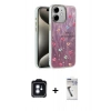 MARSİLYAN™- iPhone 11 Kılıf Zirve Modern Prime - Şeffaf Uv Polymer Nano Ekran Koruyucu + PVD Metal Kamera Lens - MI