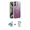 MARSİLYAN™- iPhone 11 Kılıf Zirve Modern Prime - Şeffaf Uv Polymer Nano Ekran Koruyucu + Raze Metal Kamera Lens - MI