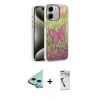 MARSİLYAN™- iPhone 11 Kılıf Zirve Modern Prime - Şeffaf Uv Polymer Nano Ekran Koruyucu + Raze Metal Kamera Lens - MI