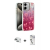 MARSİLYAN™- iPhone 11 Kılıf Zirve Modern Prime - Şeffaf Uv Polymer Nano Ekran Koruyucu + Pers Alüminyum Kamera Lens - YL
