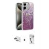 MARSİLYAN™- iPhone 11 Kılıf Zirve Modern Prime - Şeffaf Uv Polymer Nano Ekran Koruyucu + Pers Alüminyum Kamera Lens - YL