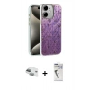 MARSİLYAN™- iPhone 11 Kılıf Zirve Modern Prime - Şeffaf Uv Polymer Nano Ekran Koruyucu + Pers Alüminyum Kamera Lens - YL