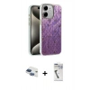 MARSİLYAN™- iPhone 11 Kılıf Zirve Modern Prime - Şeffaf Uv Polymer Nano Ekran Koruyucu + Pers Alüminyum Kamera Lens - LT