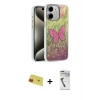 MARSİLYAN™- iPhone 11 Kılıf Zirve Modern Prime - Şeffaf Uv Polymer Nano Ekran Koruyucu + Rainbow Kamera Lens Koruma Cam - KI