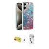MARSİLYAN™- iPhone 11 Kılıf Zirve Modern Prime - Şeffaf Uv Polymer Nano Ekran Koruyucu + Rainbow Kamera Lens Koruma Cam - KI